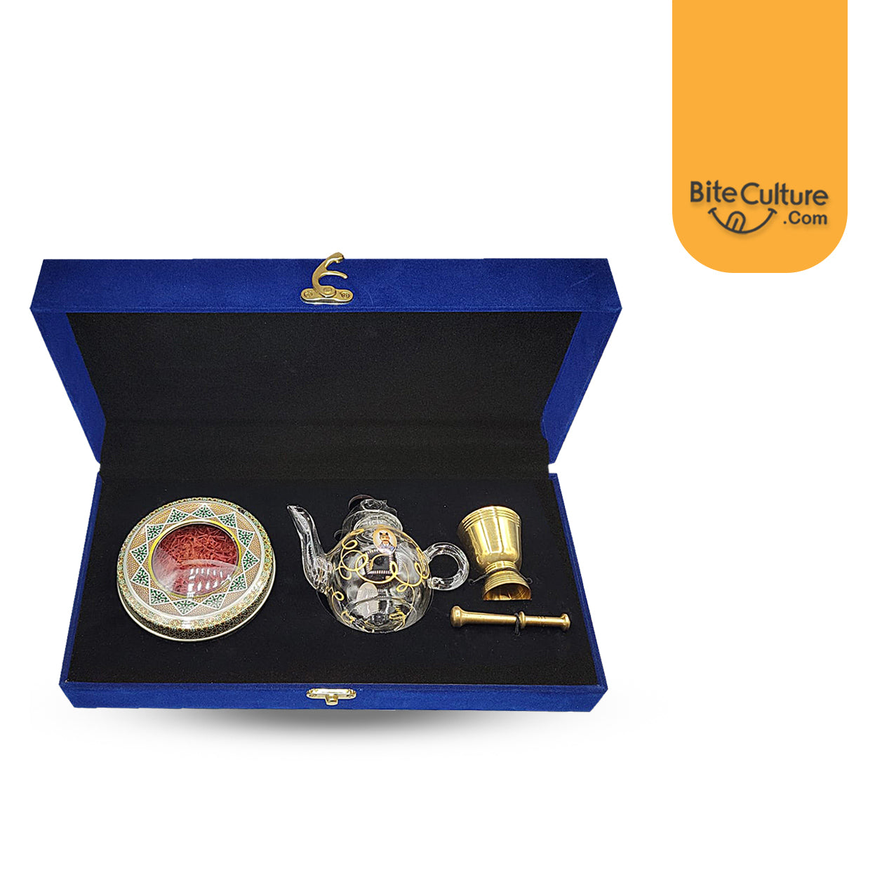 Maral-Saffron velvet gift box