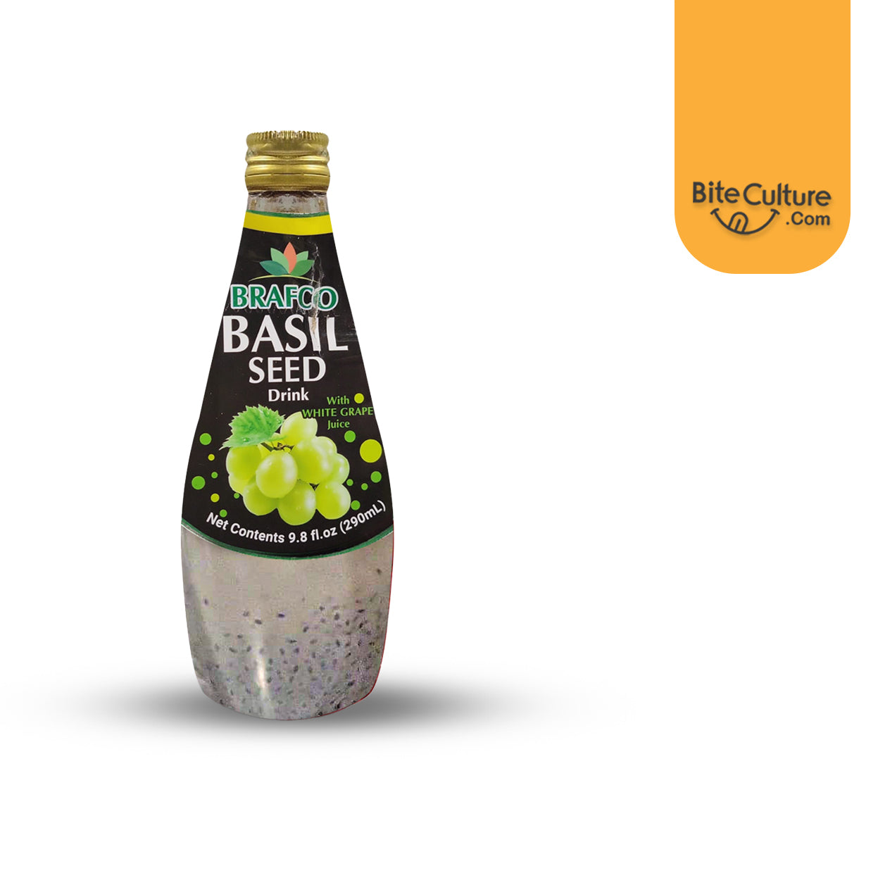Brafco-White Grape Juice Basil Seed Drink 290 ml (9.8 Oz)