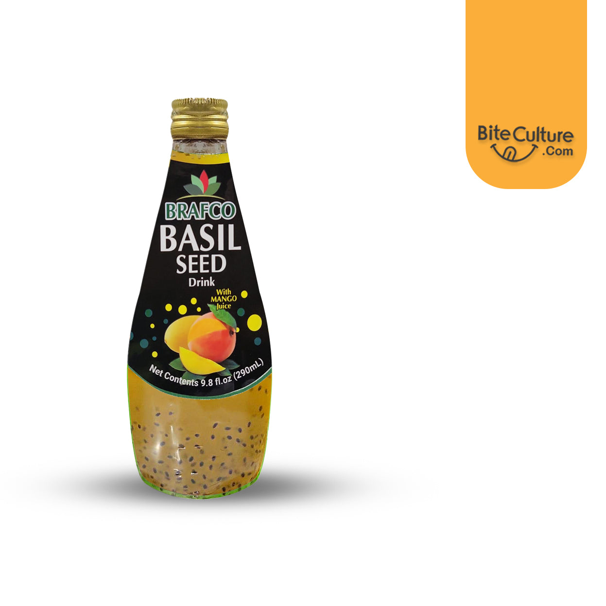 Brafco-Mango Juice Basil Seed Drink 290 ml (9.8 Oz)