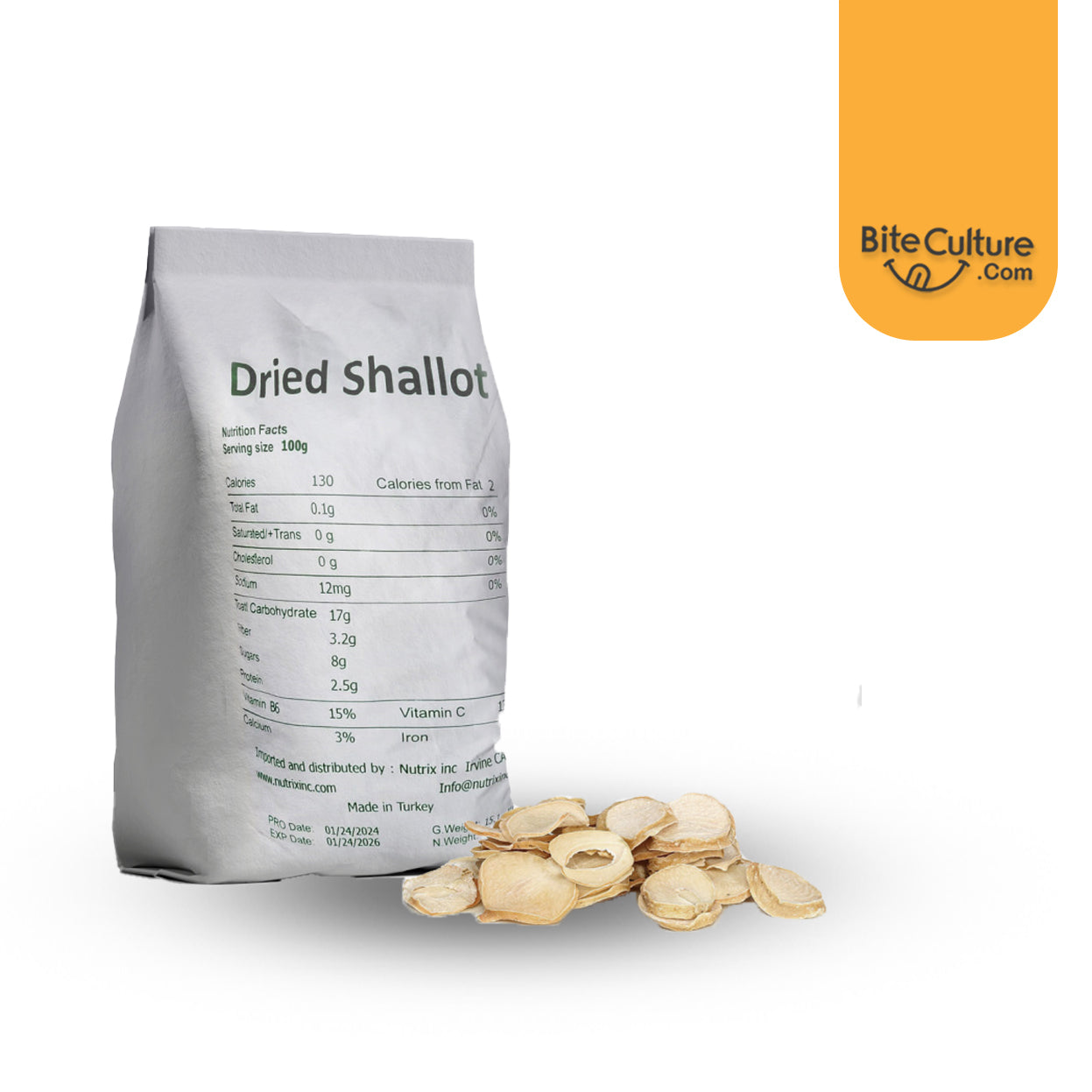 Dried Shallot 33 Lb