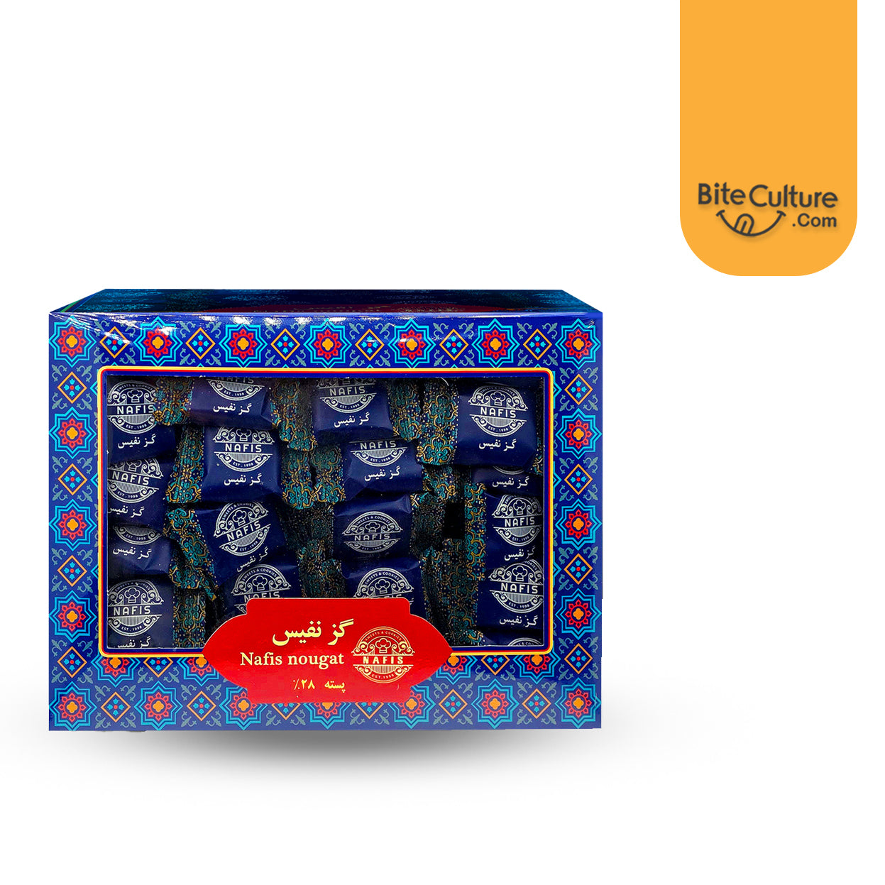 Nafis-Gaz 28% Pistachio Nougat 460 gr 1 lb