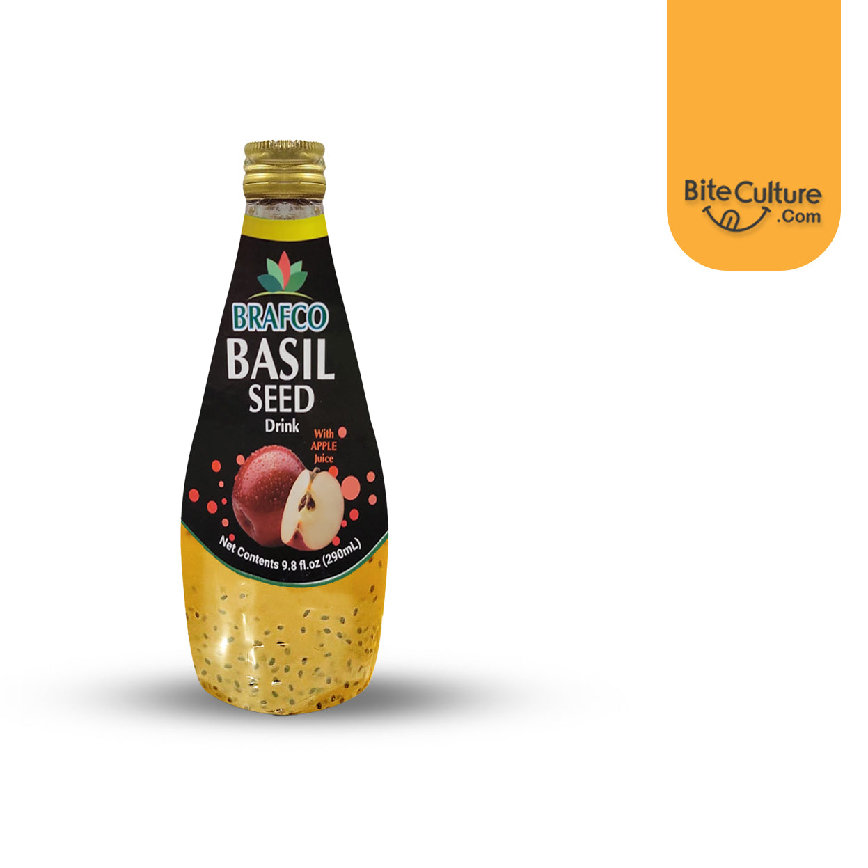 Brafco-Apple Juice Basil Seed Drink 290 ml (9.8 Oz)
