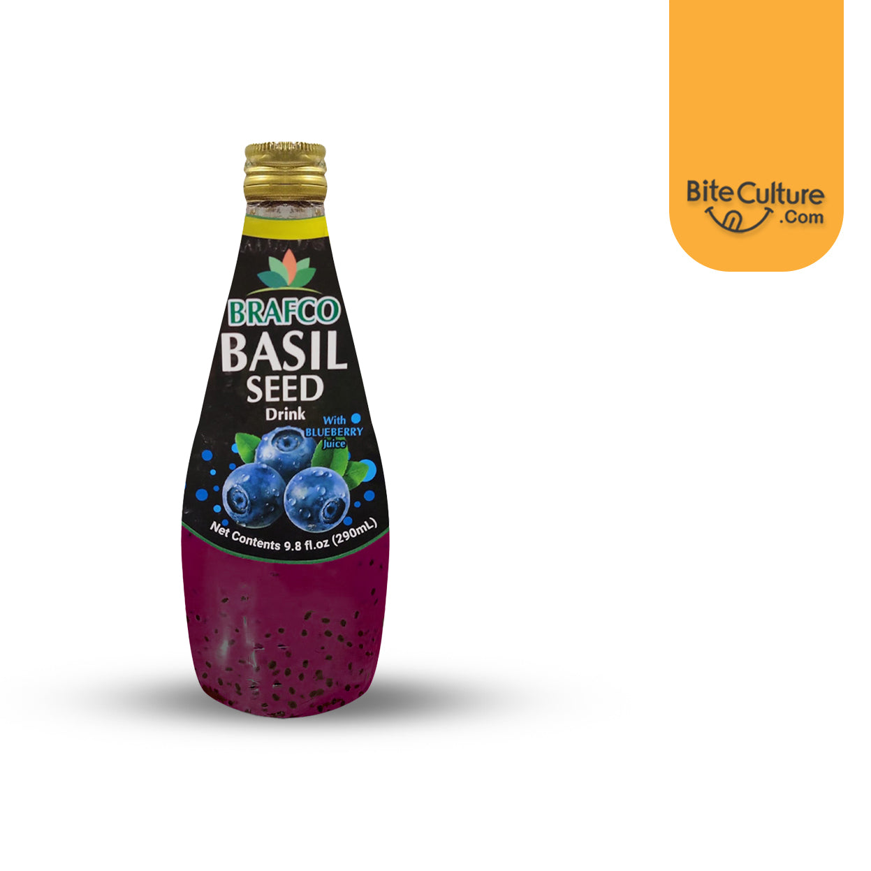 Brafco-Blueberry Juice Basil Seed Drink 290 ml (9.8 Oz)