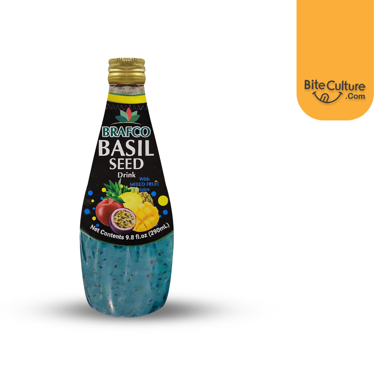 Brafco-Mix Fruit Juice Basil Seed Drink 290 ml (9.8 Oz)
