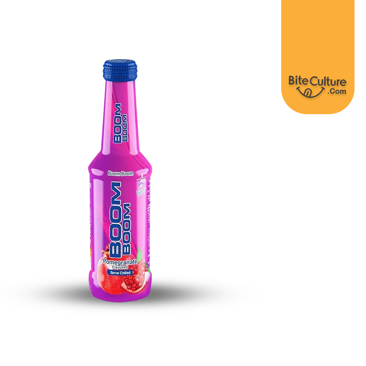 BoomBoomStar-Pomegranate Flavored Carbonated Drink 250 ml (8.5 Oz)
