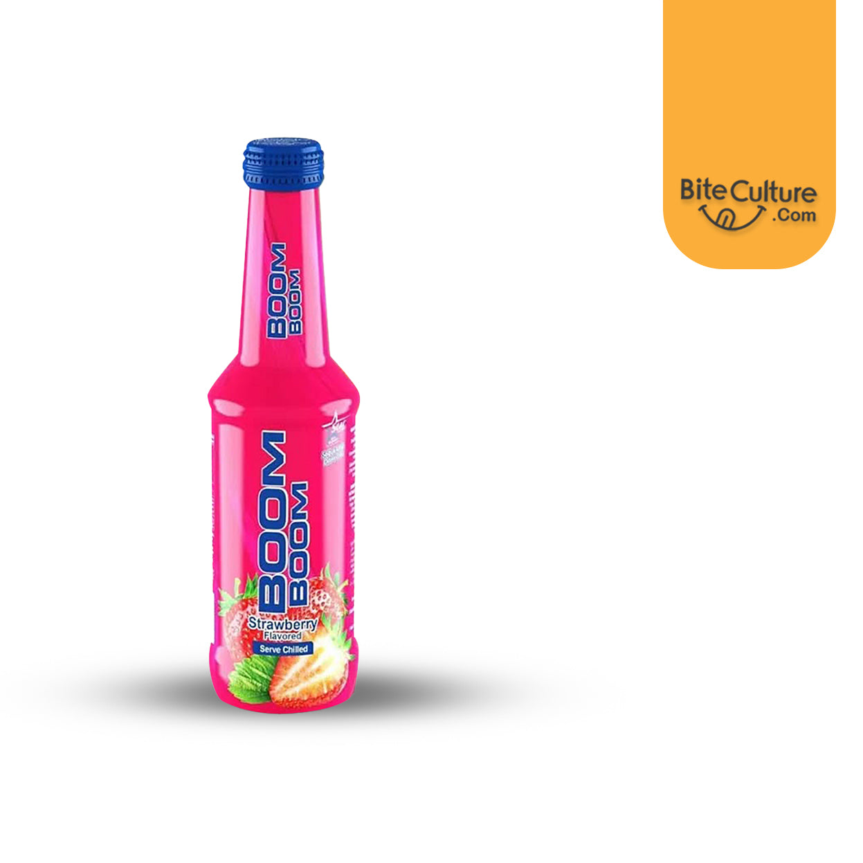 BoomBoomStar-Strawberry Flavored Carbonated Drink 250 ml (8.5 Oz)