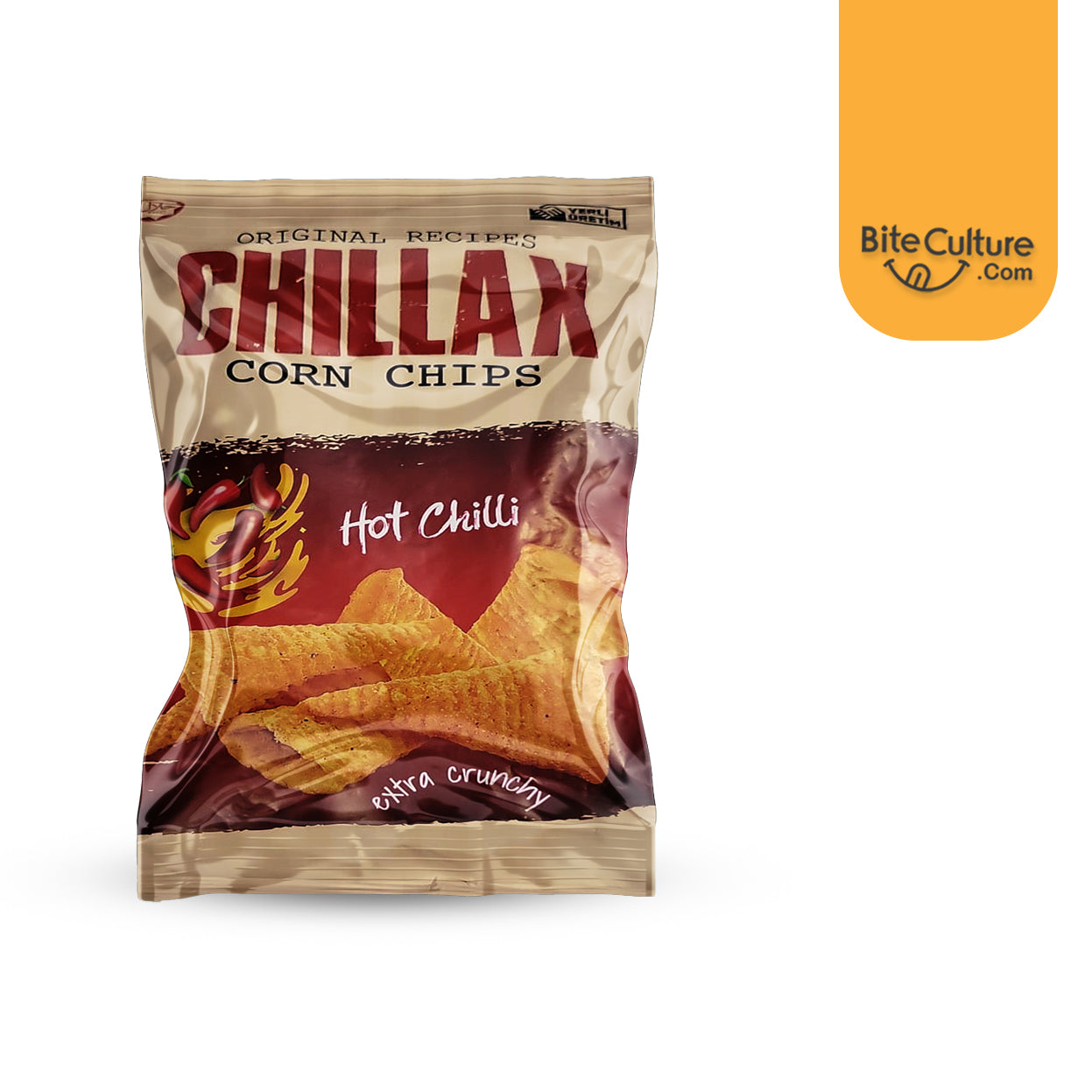 CHILLAX-Chips Hot Chili Flavored Corn  60 Gr