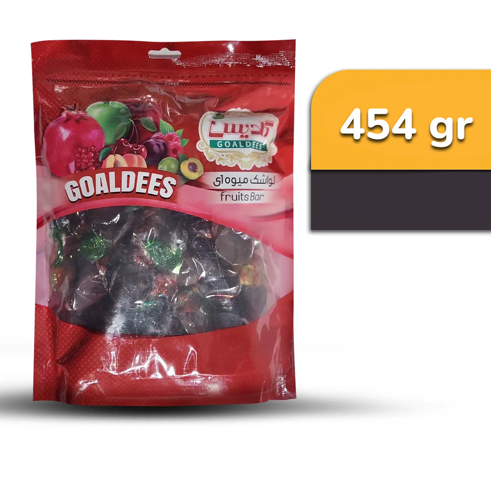 Goldis-Fruits Bar-Lavashak Transparent Foil Packs Multi Flavors-16 Oz-454gr