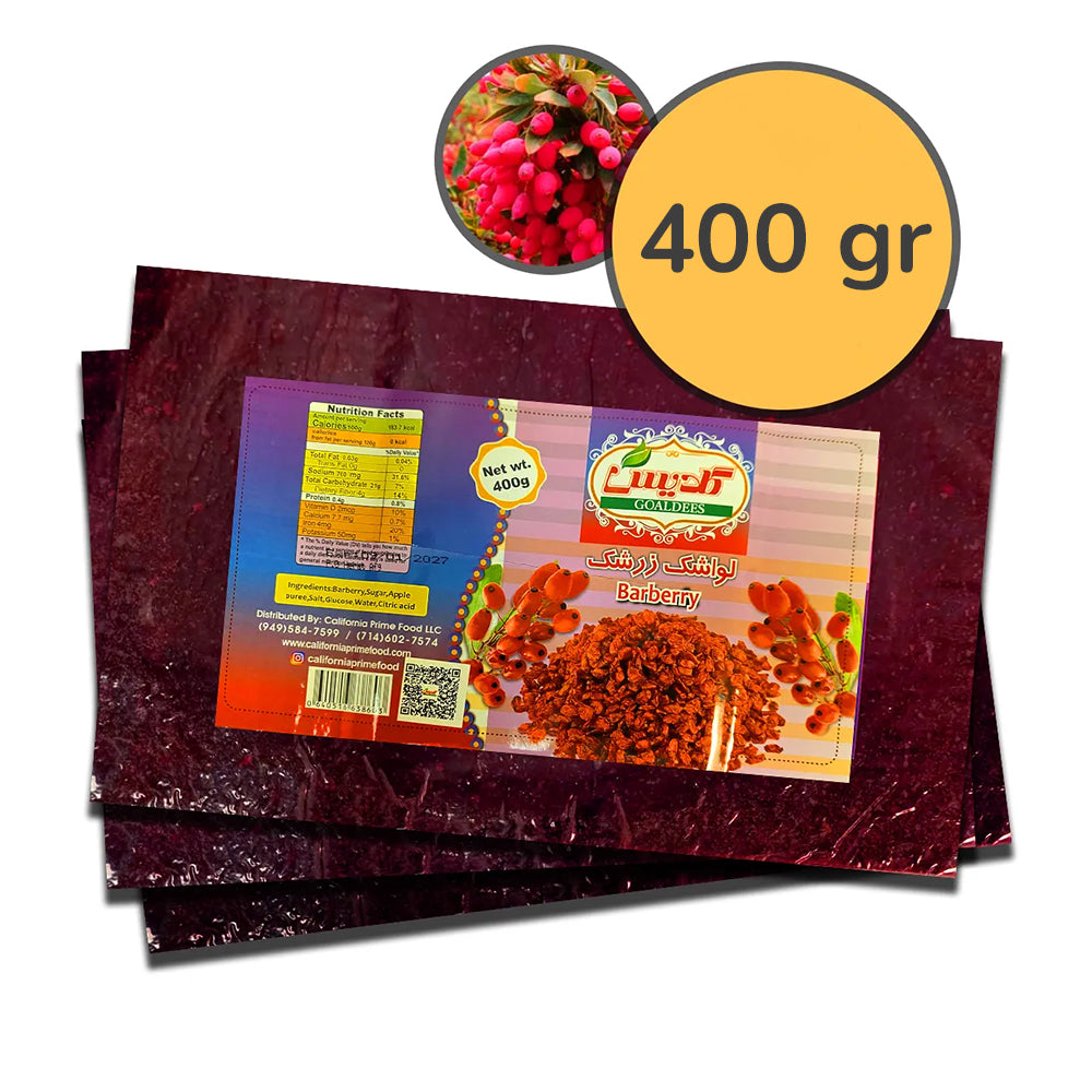 Goldis-Lavashak-4 Flavour with Pulp 250 Gr