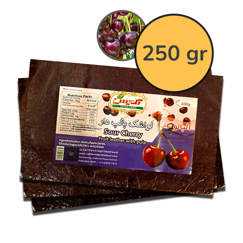Goldis-Lavashak-4 Flavour with Pulp 250 Gr