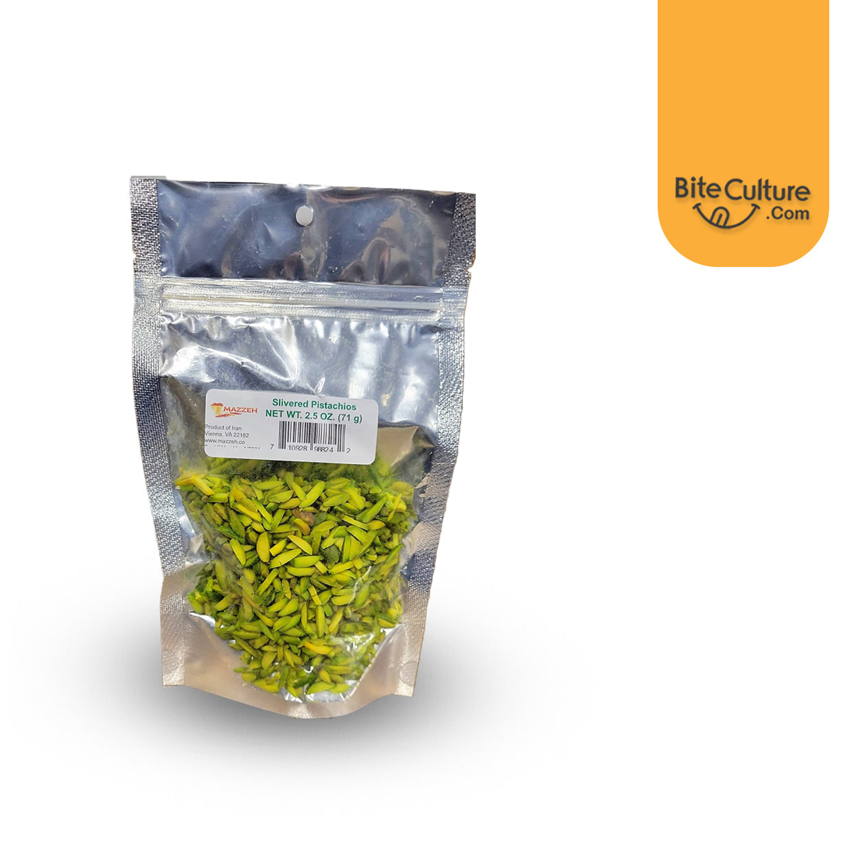 Pistachio Slivered 2.5 Oz 71 Gr