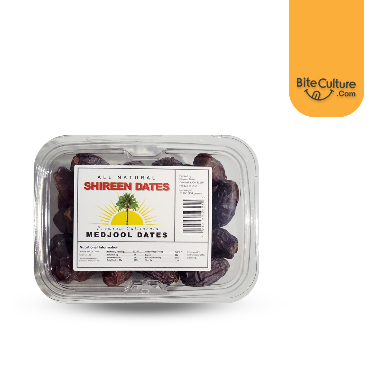 Shireen-Medjool Dates 1 Lb 454 Gr