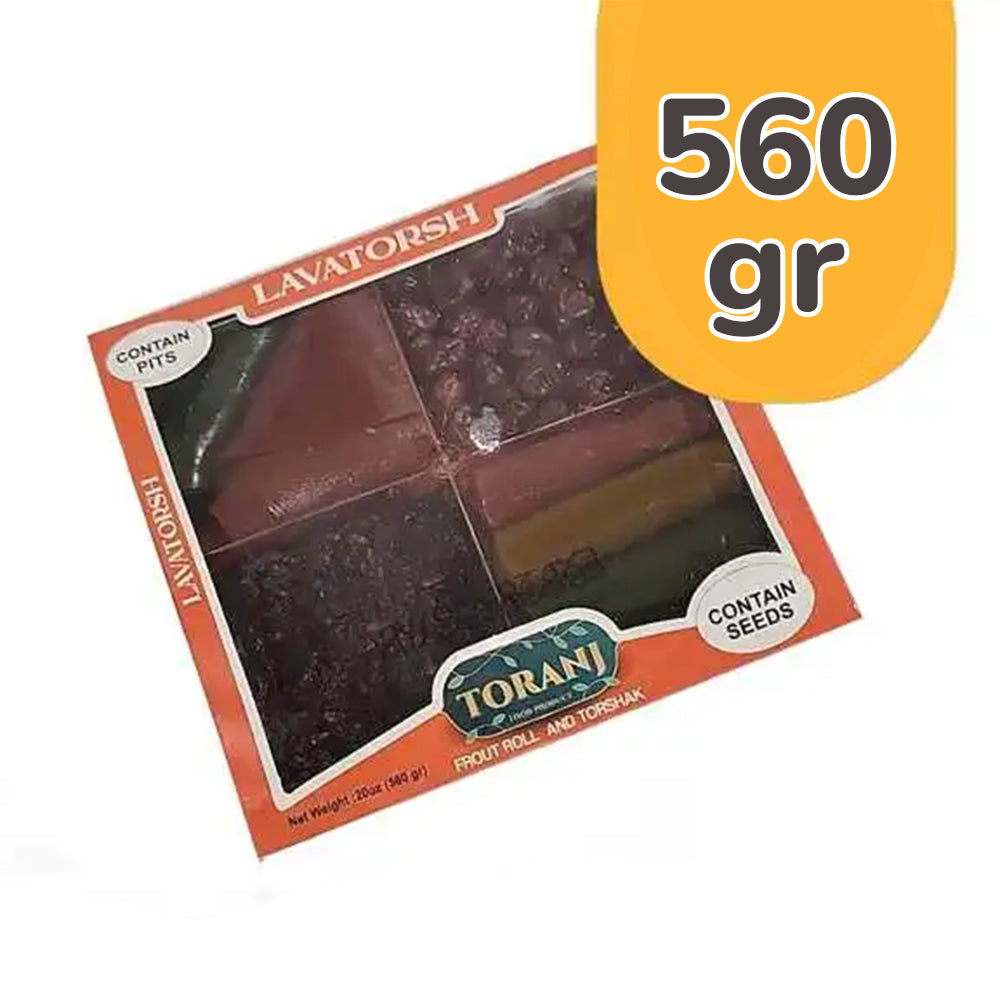 Toranj-Lavatorsh-Lavashak roll, sour cherry with pits and raspberries 20 oz 560 Gr