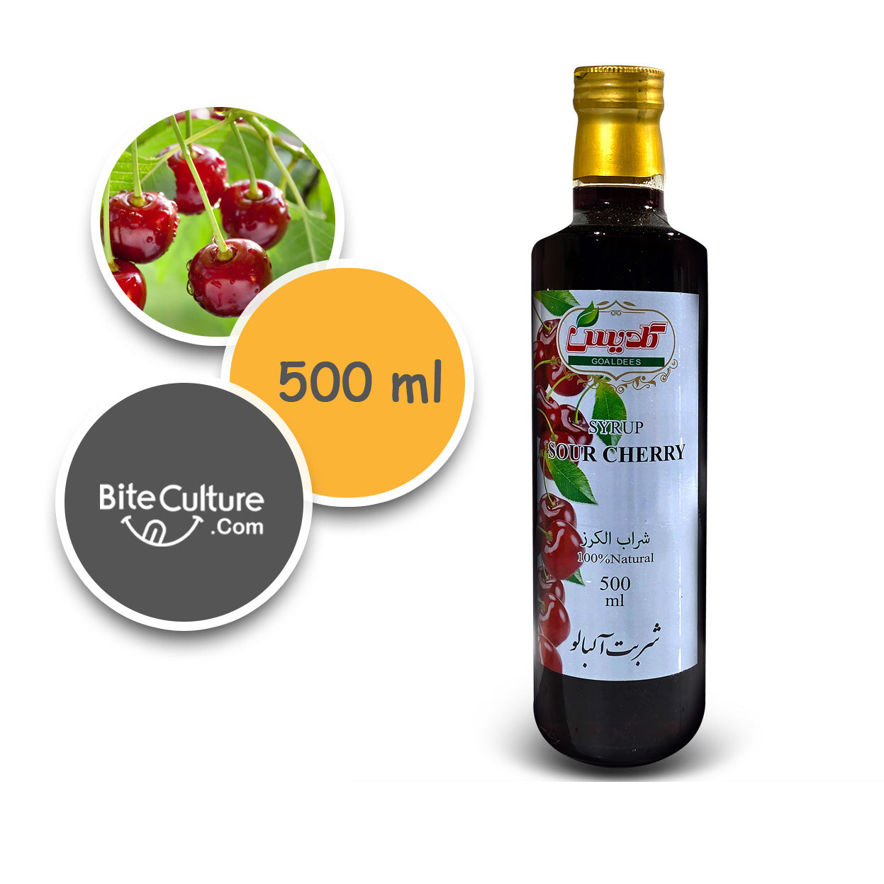 Goldis-Sour Cherry Syrup 500 ml
