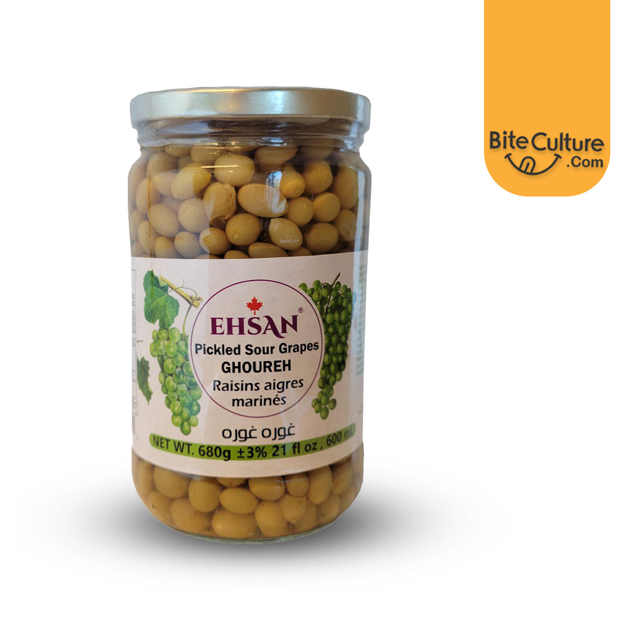 Ehsan-Pickled Sour Grapes 680 Gr 21 Fl Oz