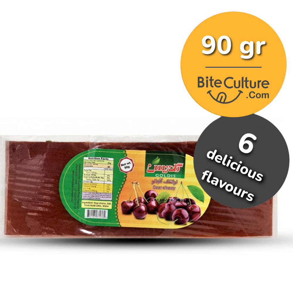 Goldis-Fruit Roll-Lavashak-6 flavours- 90 gr