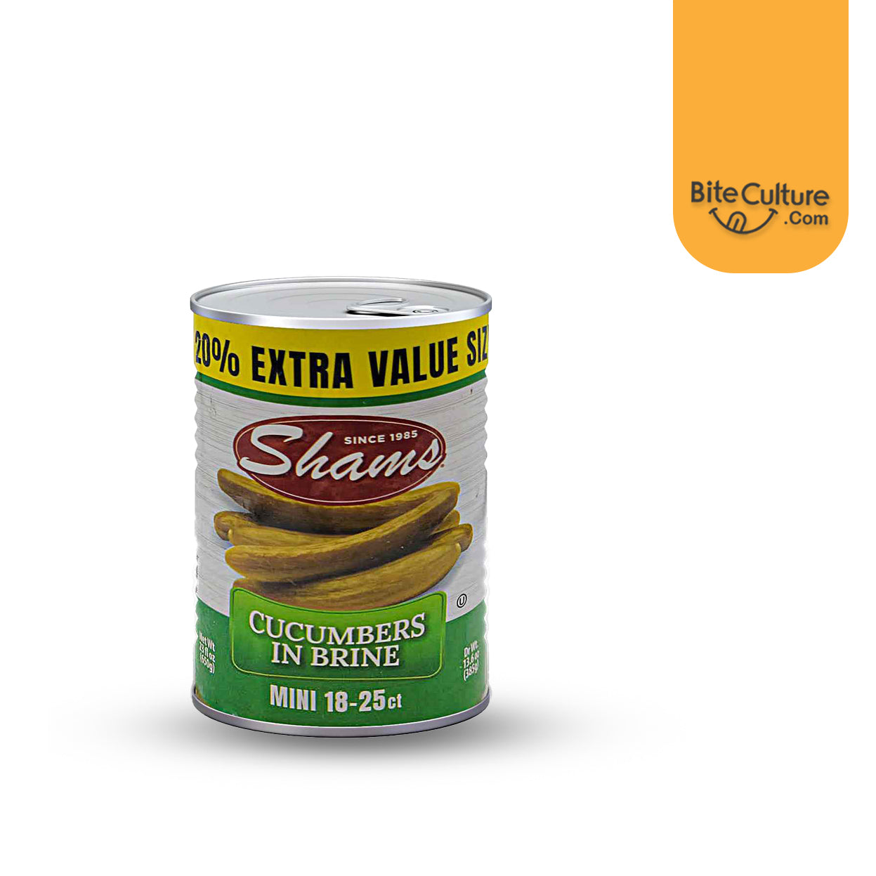 Shams-Cucumbers In Brine 18-25 small 23 Fl Oz 650 Gr