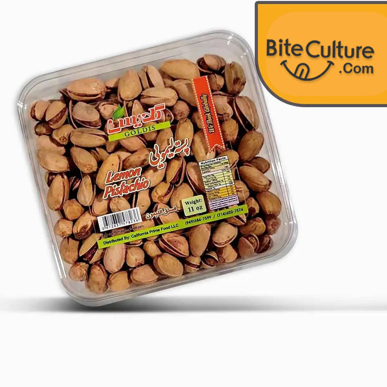 Goldis-Lemon Pistachio 11 Oz  312 Gr