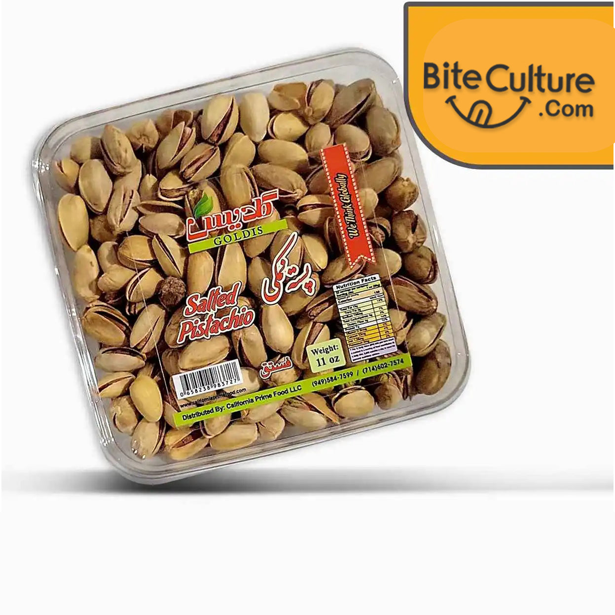 Goldis-Roasted Salted Pistachio 11 Oz  312 Gr